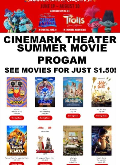Cinemark theater summer program