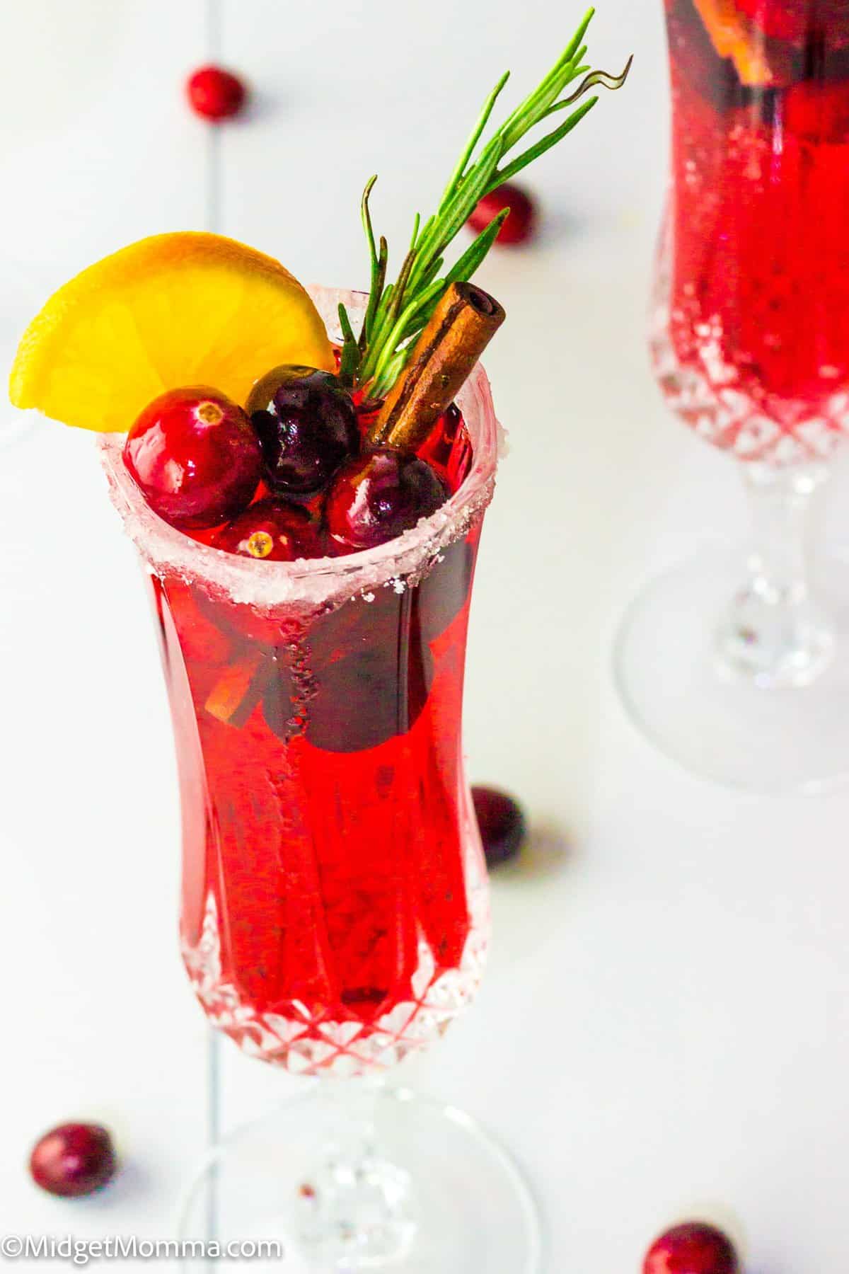 Cranberry mimosa drink recipe