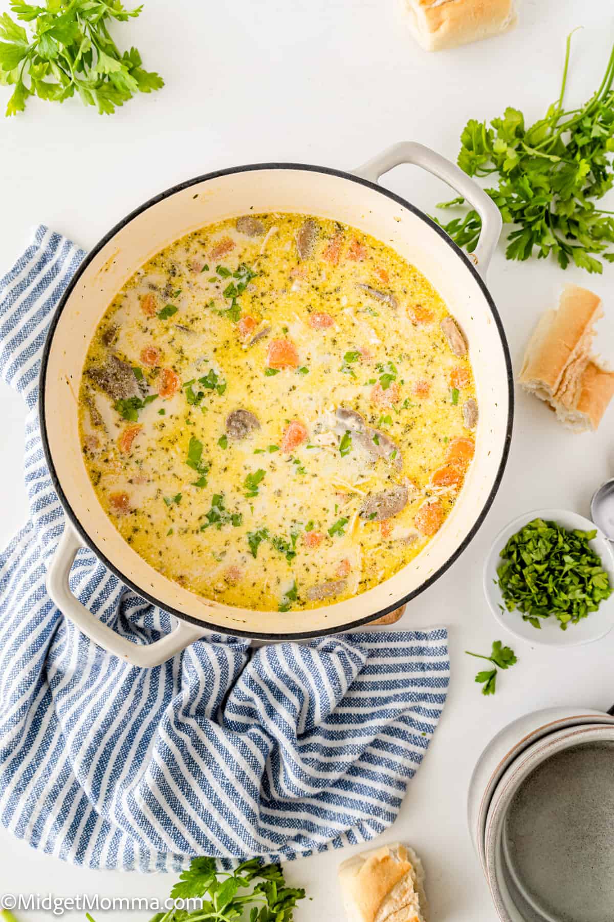 Creamy Chicken and Mushroom Soup