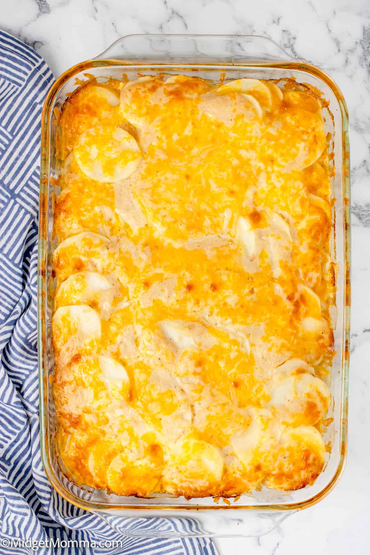 baked Creamy Scalloped Potatoes with Cheese