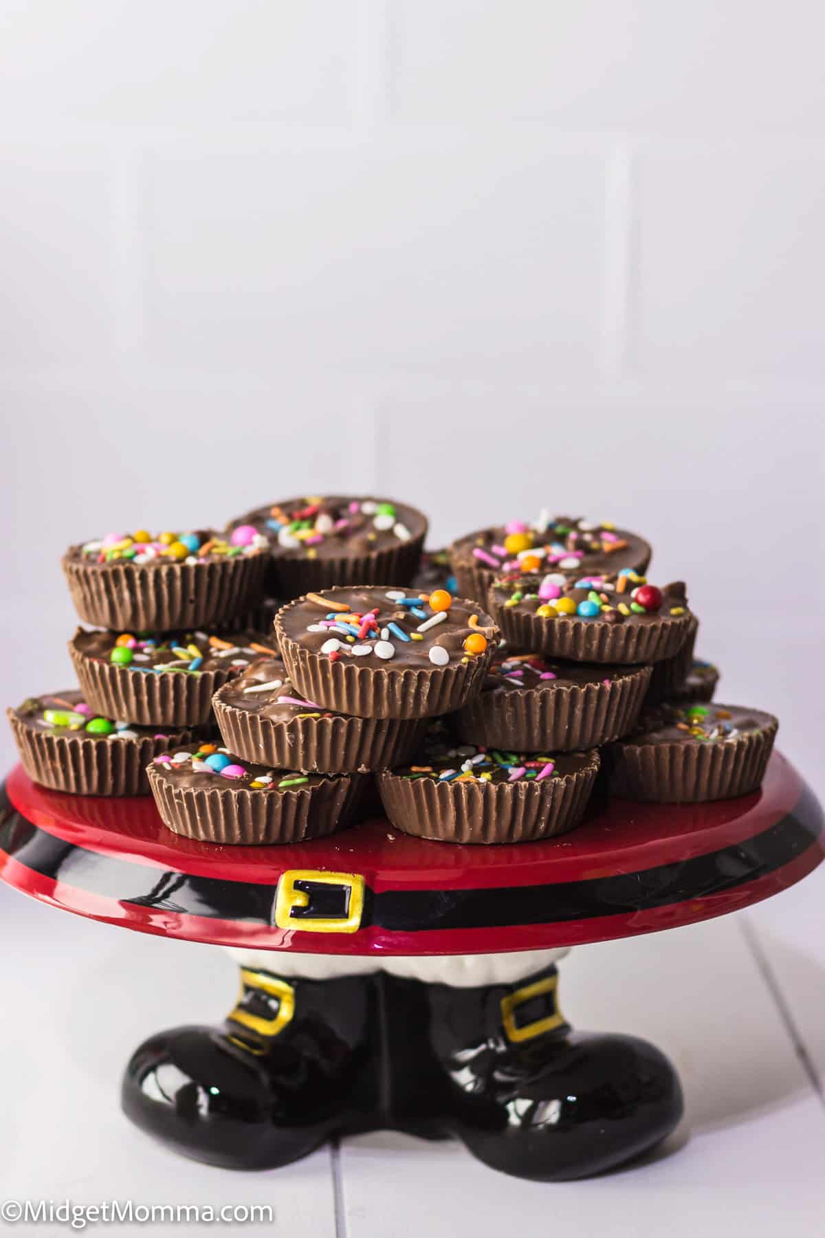 Crockpot Christmas Candy on a serving platter