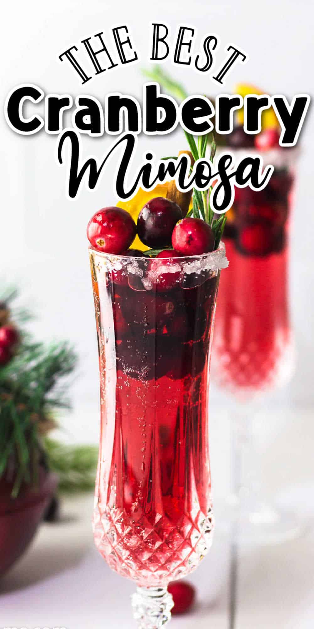 The Best Cranberry Mimosa Cocktail Recipe • MidgetMomma