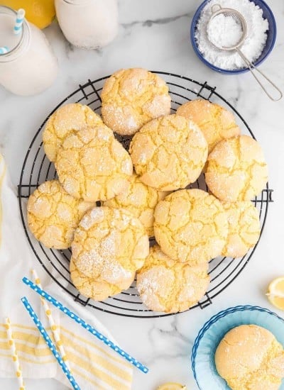 Lemon Cake Mix Cookies