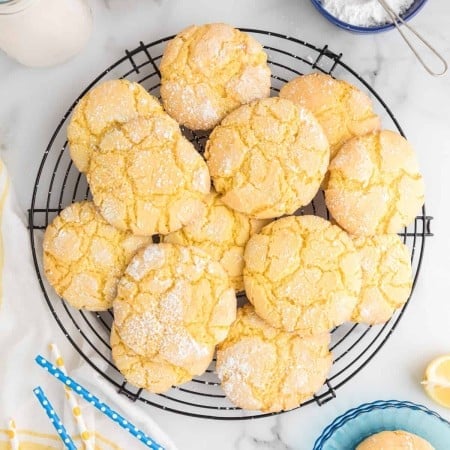 Lemon Cake Mix Cookies