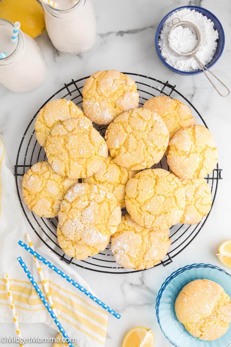 Lemon Cake Mix Cookies