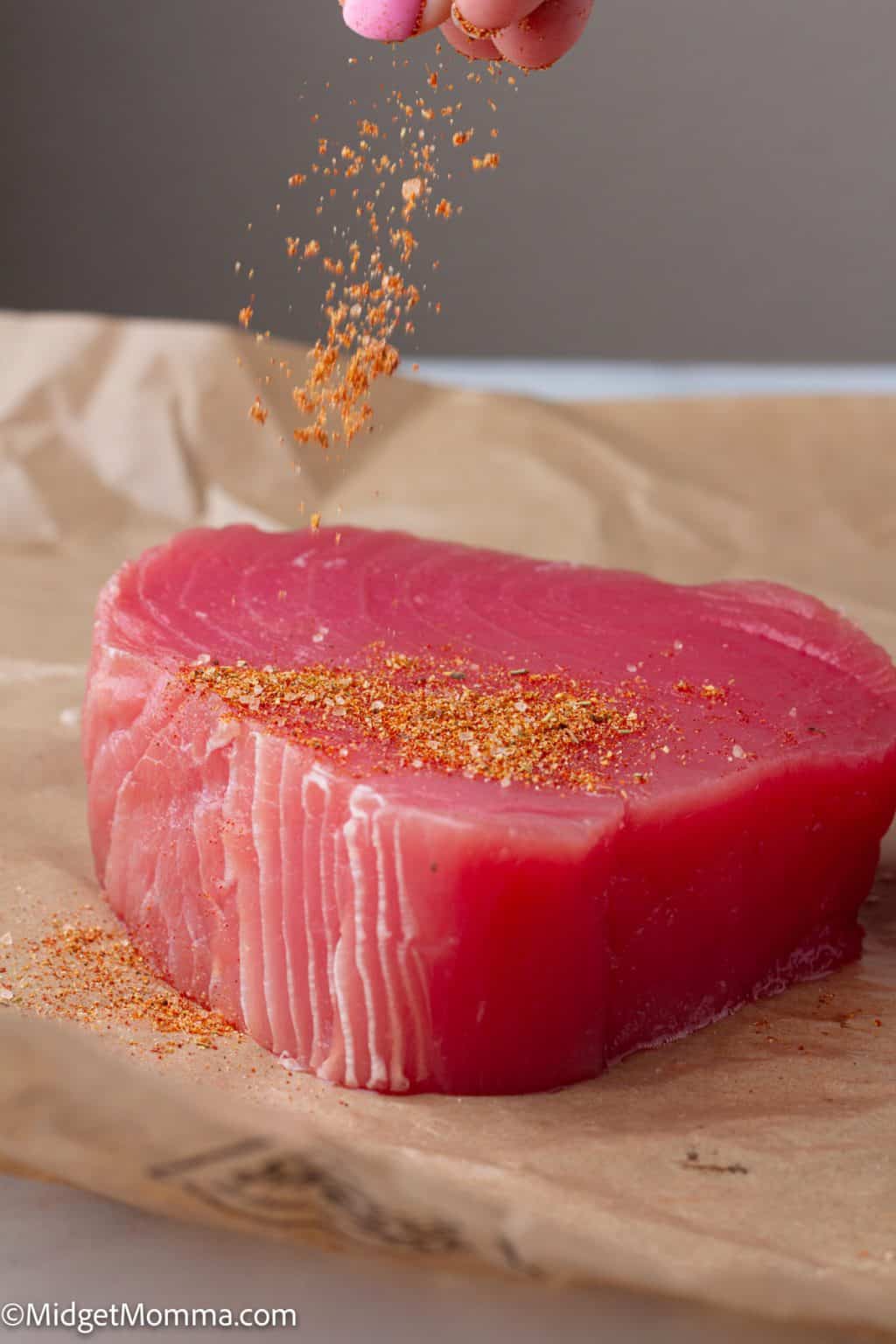 Grilled Blackened Tuna Steaks Recipe • MidgetMomma