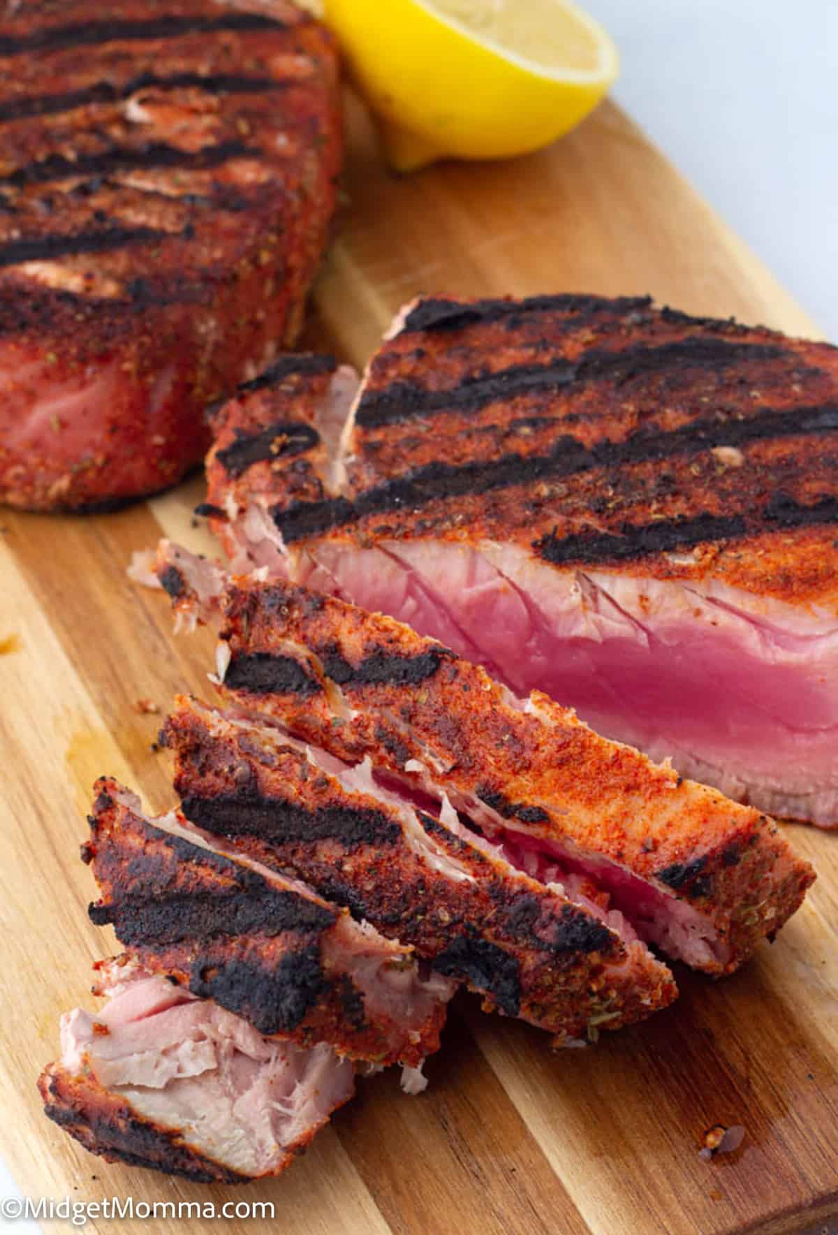 Grilled Blackened Tuna Steaks Recipe • MidgetMomma