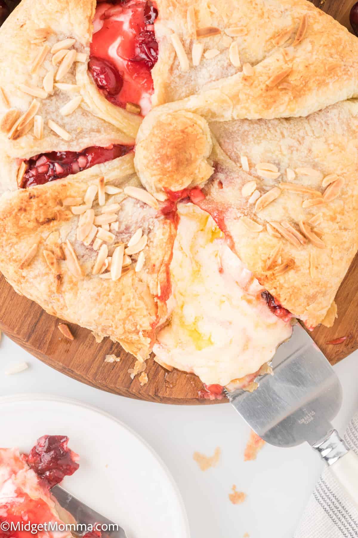 close up photo of Cherry Baked Brie Recipe