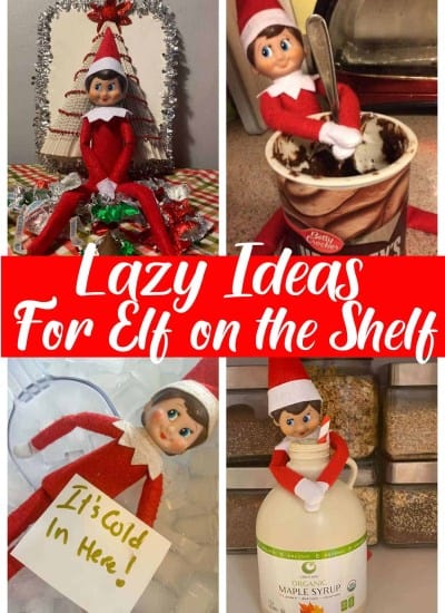 lazy elf on the shelf ideas