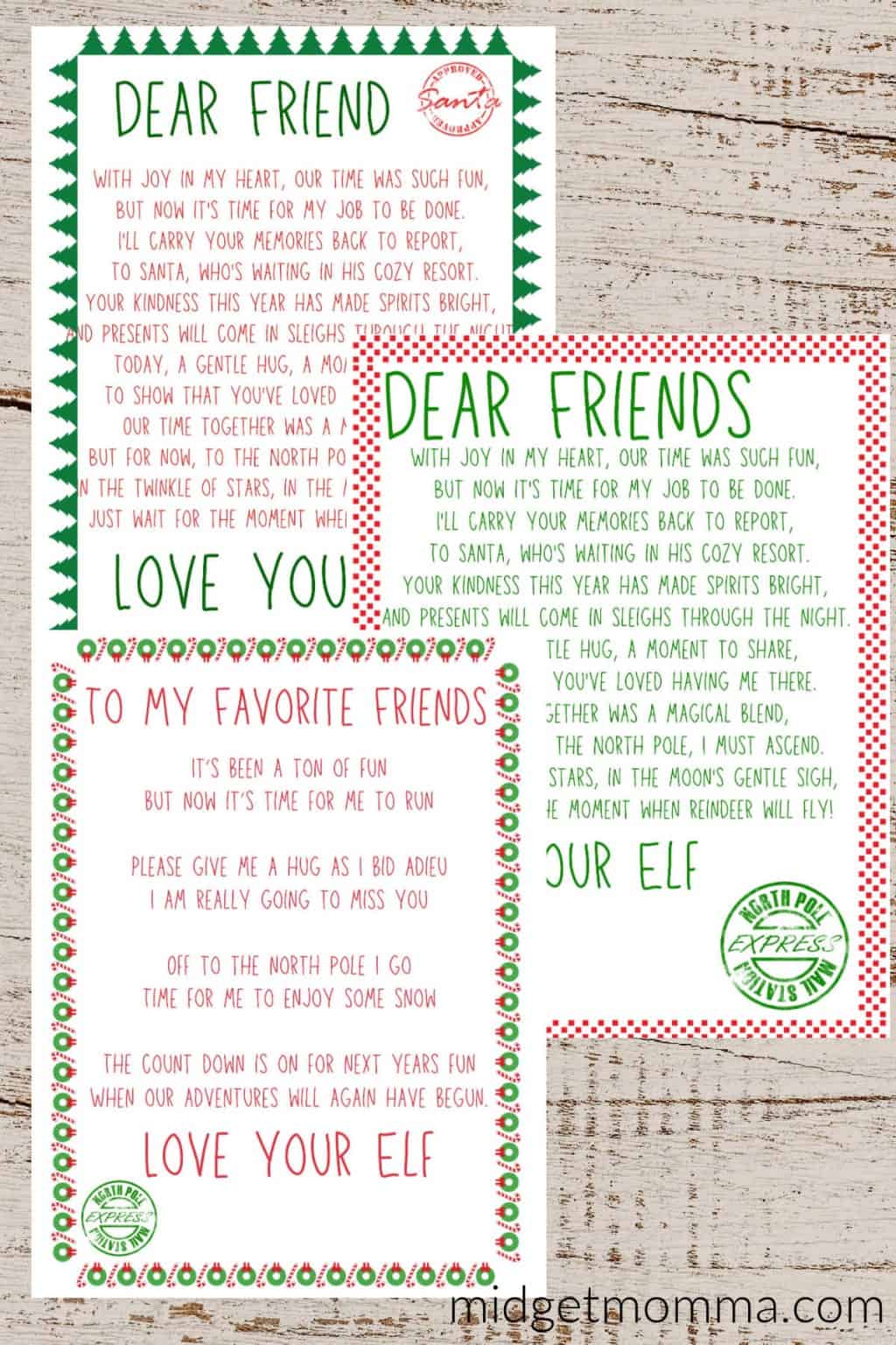 31 FREE Elf on the Shelf Goodbye Letter Printables