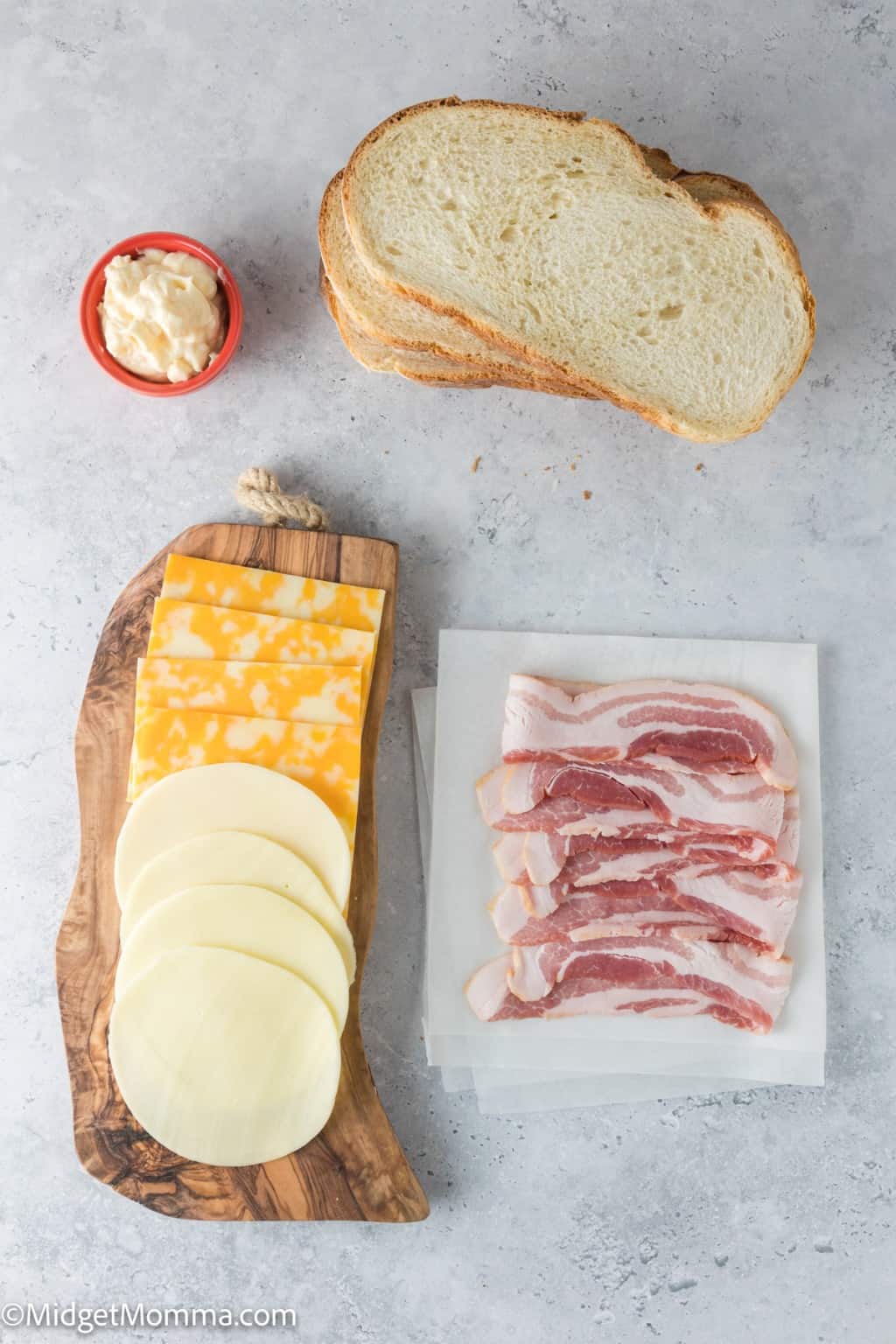 Bacon Grilled Cheese Sandwich Recipe • MidgetMomma