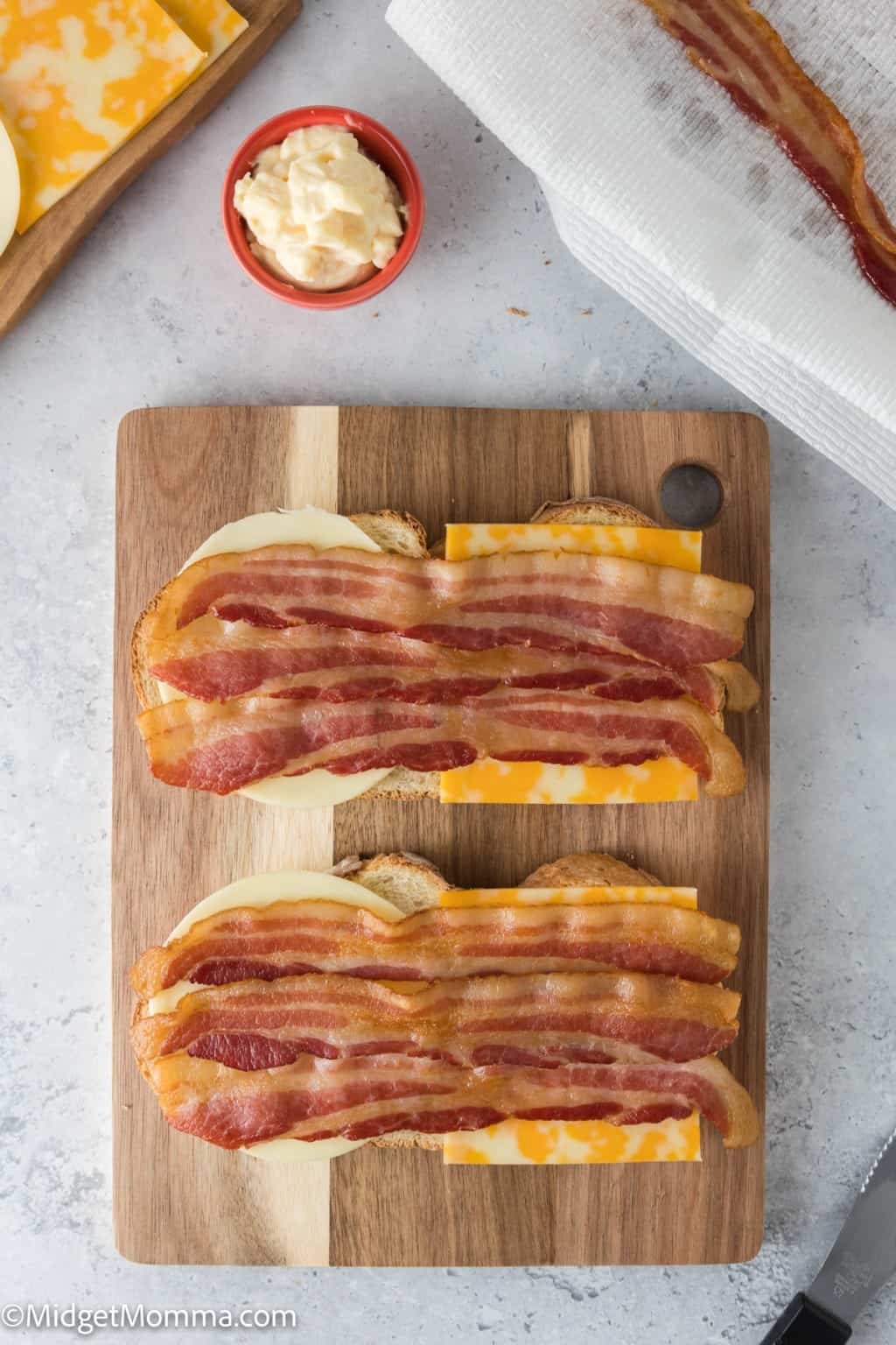 Bacon Grilled Cheese Sandwich Recipe • MidgetMomma