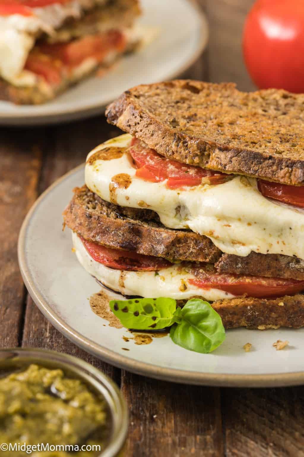 Caprese Grilled Cheese Sandwich • MidgetMomma