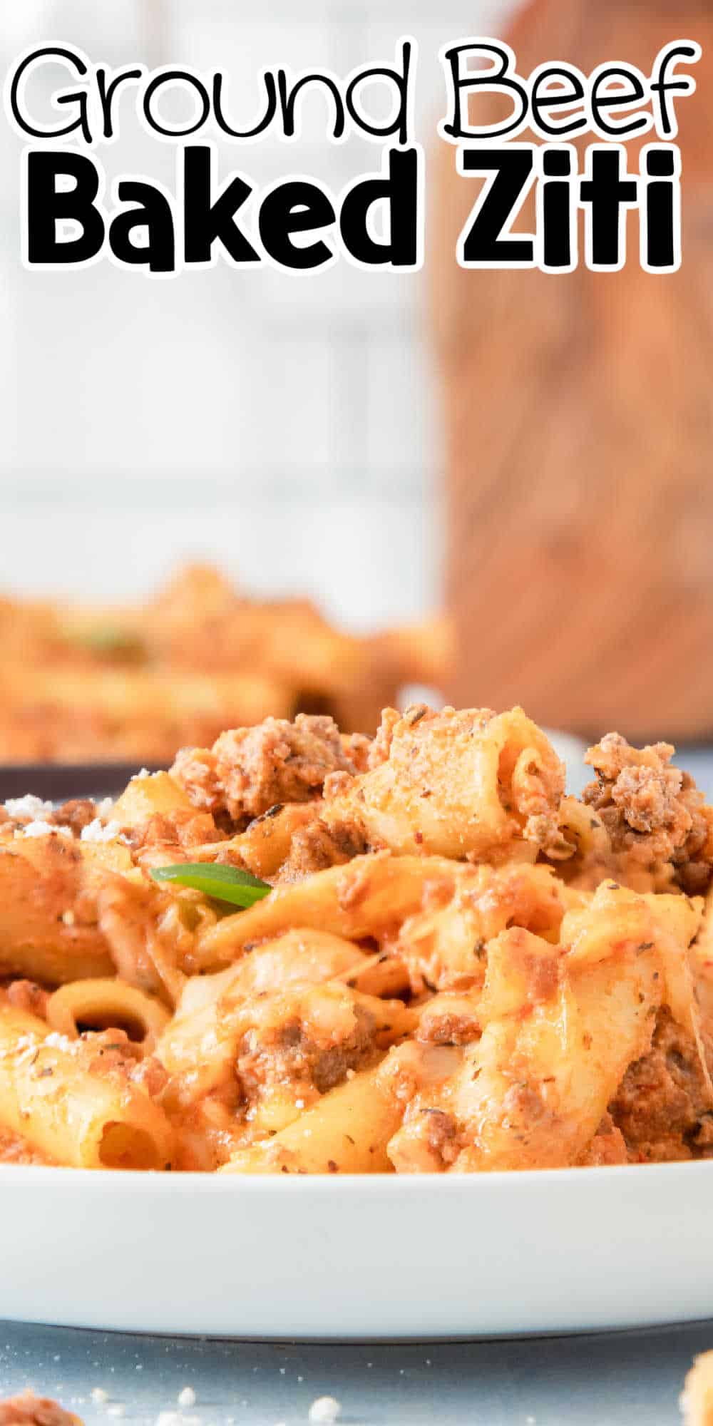 Baked Ziti with Ground Beef • MidgetMomma
