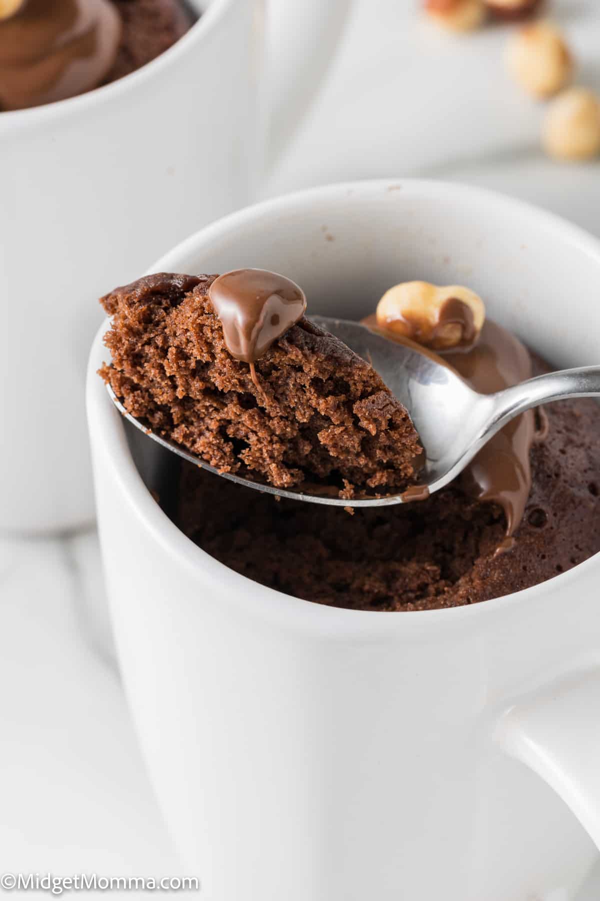 spoonful of Nutella Mug Cake