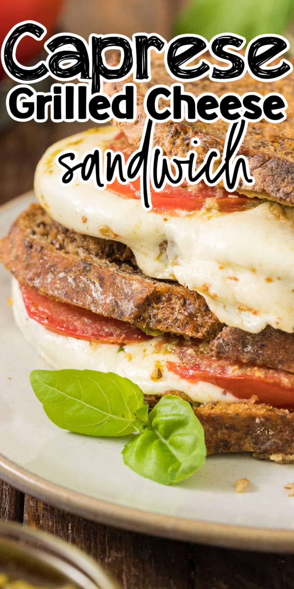 Caprese Grilled Cheese Sandwich • MidgetMomma