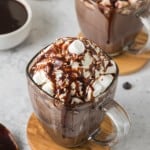 overhead photo of Boozy Hot Chocolate