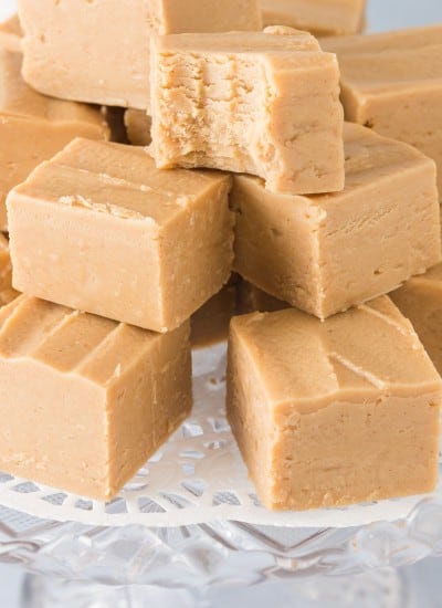 2 Ingredient Peanut Butter Microwave Fudge