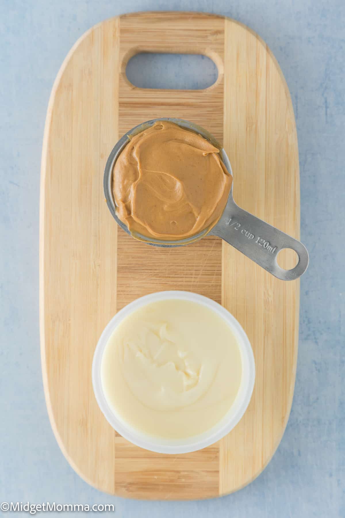 2 Ingredient Peanut Butter Microwave Fudge Ingredients