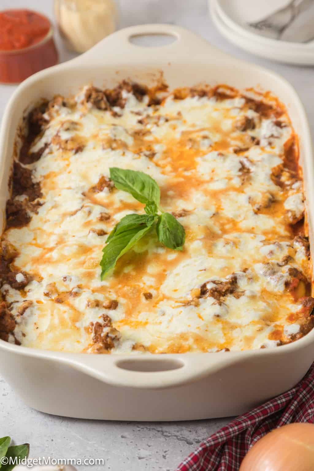 Easy Baked Ravioli Casserole Recipe • MidgetMomma
