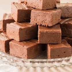 Easy Two Ingredient Chocolate Microwave Fudge Recipe