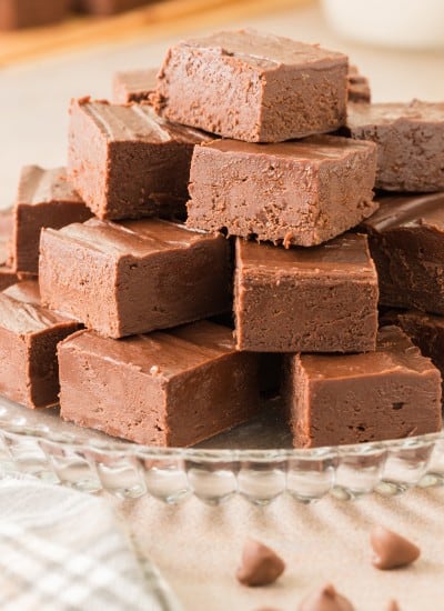 Easy Two Ingredient Chocolate Microwave Fudge Recipe