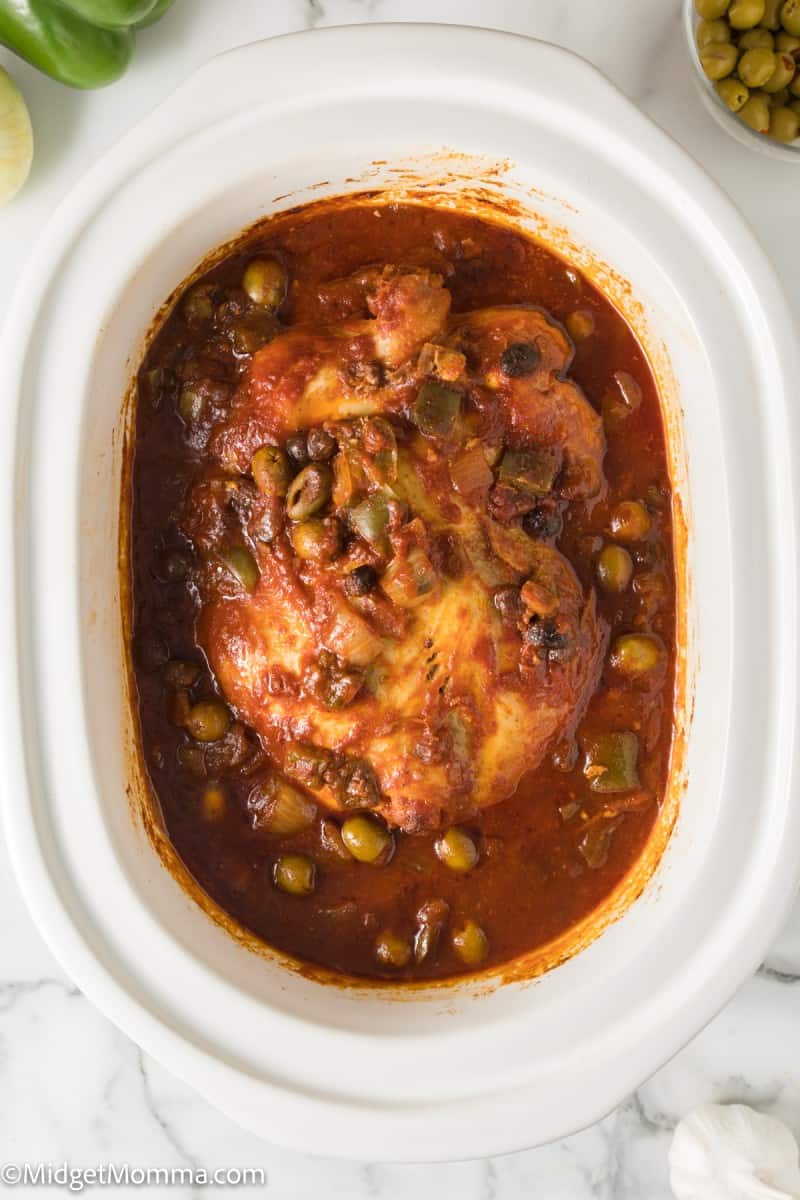 Slow Cooker Cuban Style Chicken Fricassee Recipe