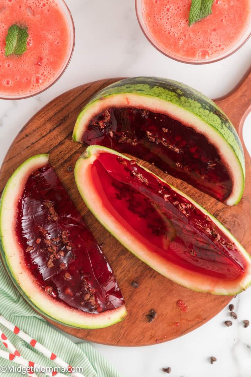 Easy Watermelon Slices Jello Shots Recipe • MidgetMomma