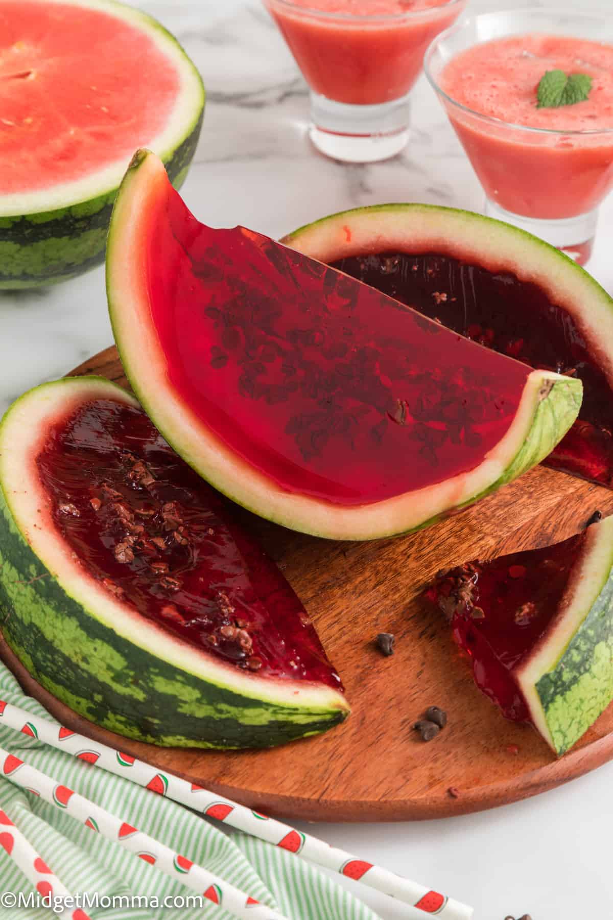Easy Watermelon Slices Jello Shots Recipe
