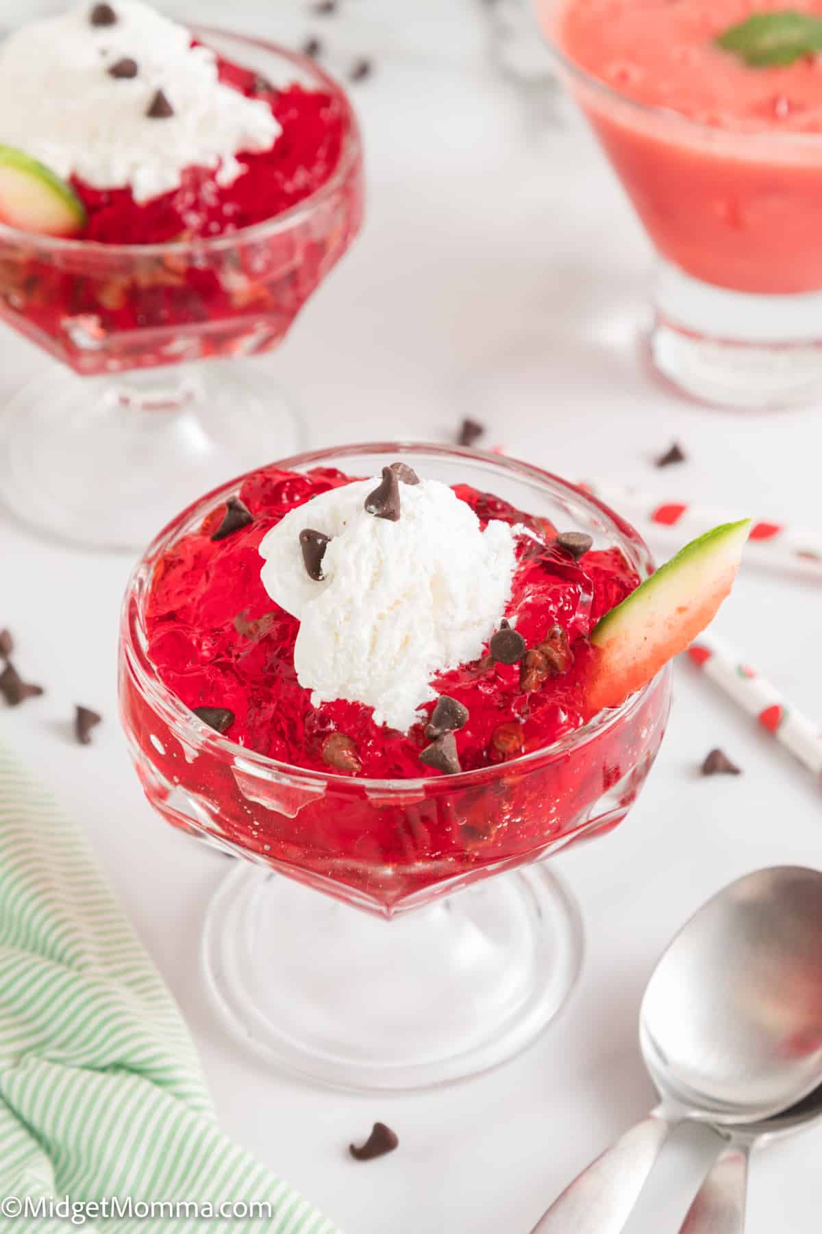 Easy Watermelon Slices Jello Shots parfait