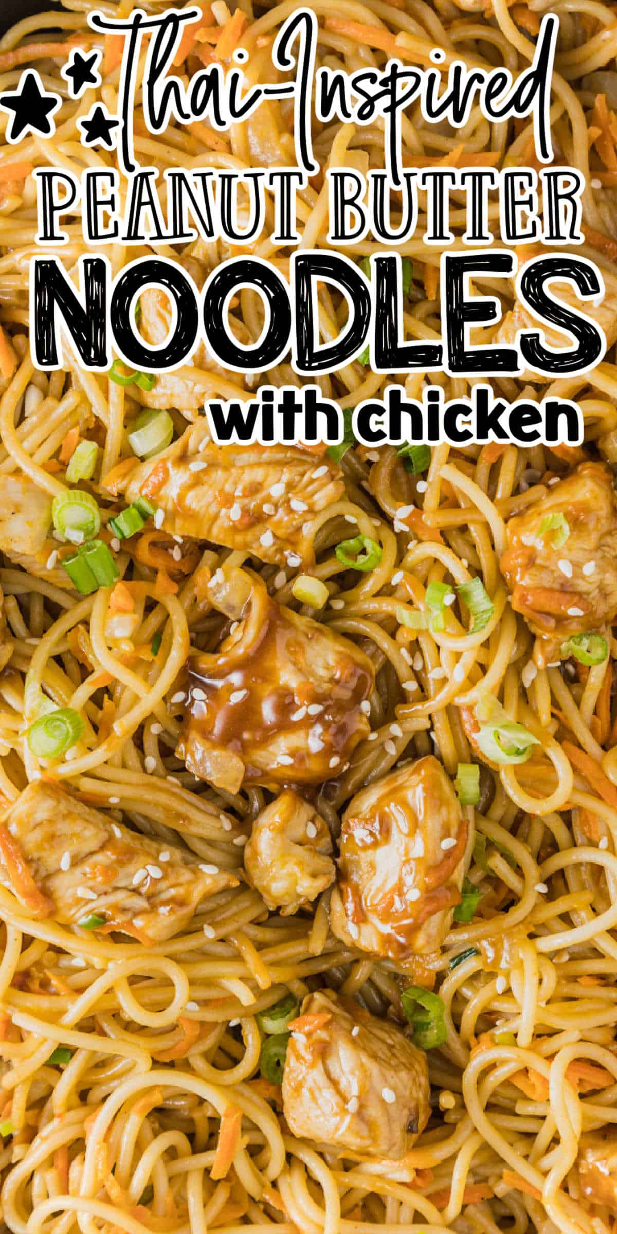 Easy Thai Peanut Sauce Noodles with Chicken Recipe