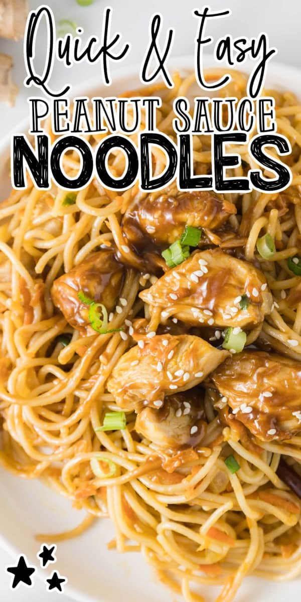 Asian Inspired Peanut Butter Noodles - Instant Pot - Veggie Fun