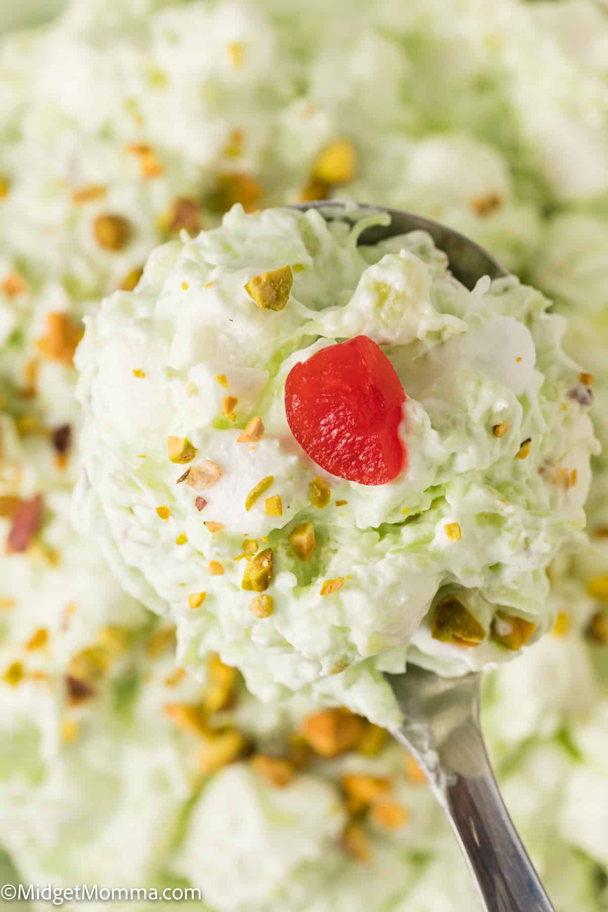 spoonful of Watergate Salad Recipe (Pistachio Fluff Salad)