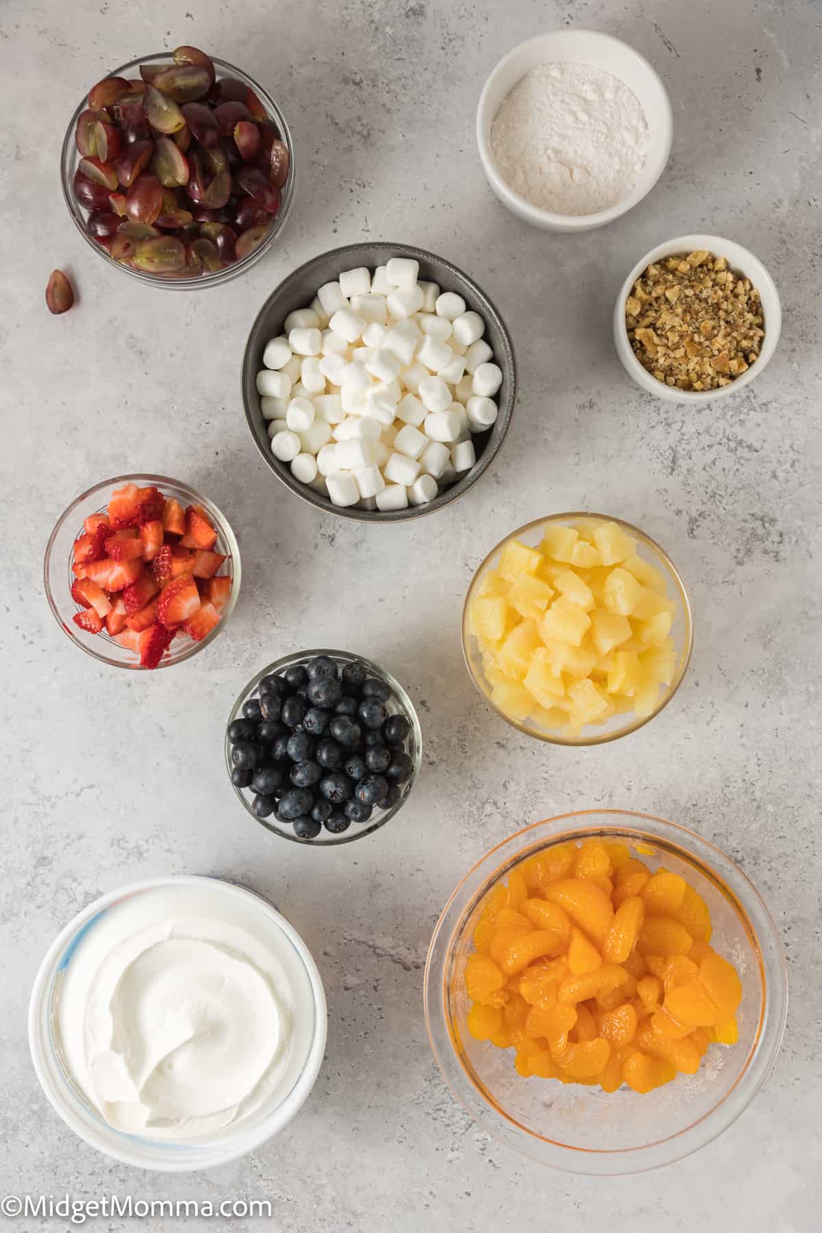 Vanilla Pudding Fruit Salad Recipe ingredients