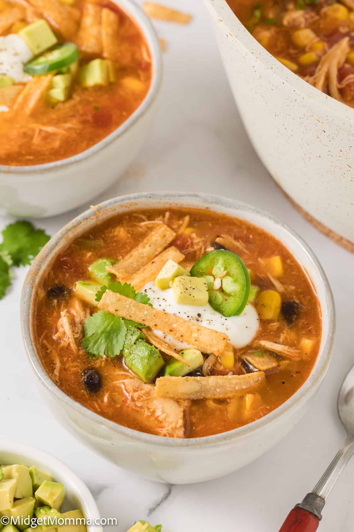 Easy 30-Minute Chicken Tortilla Soup Recipe • MidgetMomma