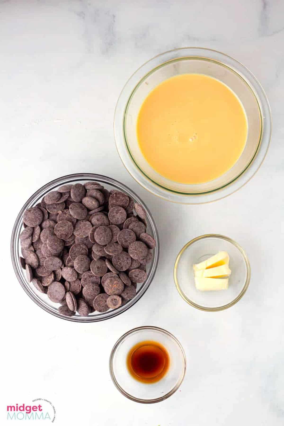 Easy chocolate fudge ingredients