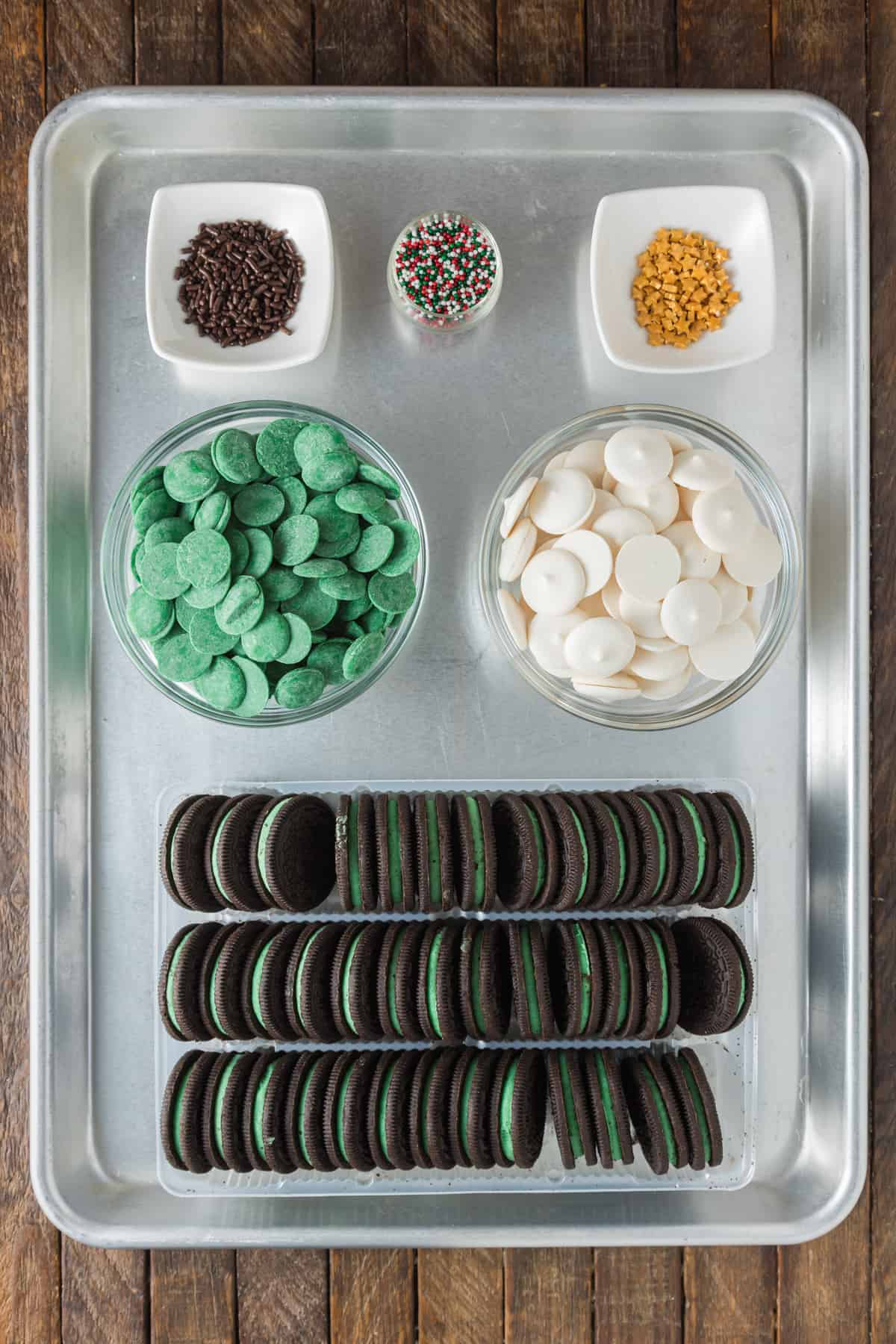 Christmas Tree Oreo Cookies Recipe Ingredients