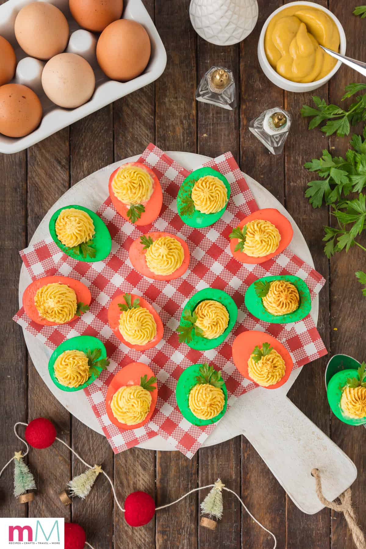 Christmas Deviled Eggs Recipe • MidgetMomma