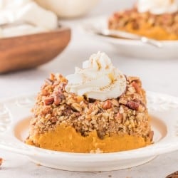 slice of Pumpkin Dump Cake