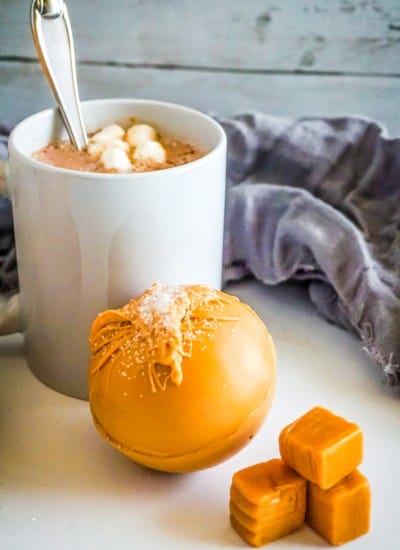 Salted Caramel Hot Chocolate Bombs Recipe