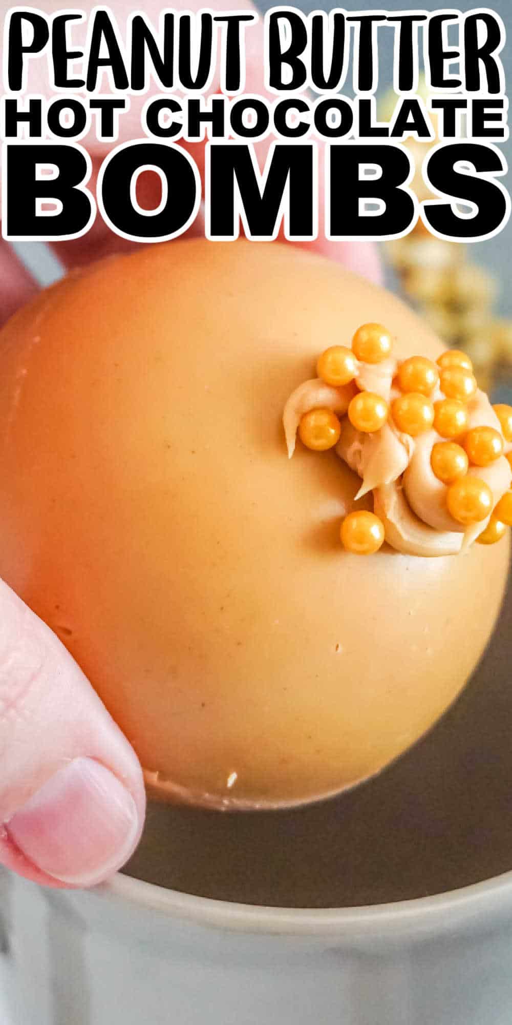 Peanut Butter Hot Chocolate Bombs Recipe • MidgetMomma