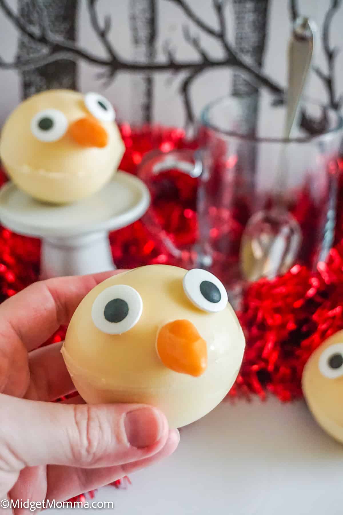 snowman hot chocolate bombs