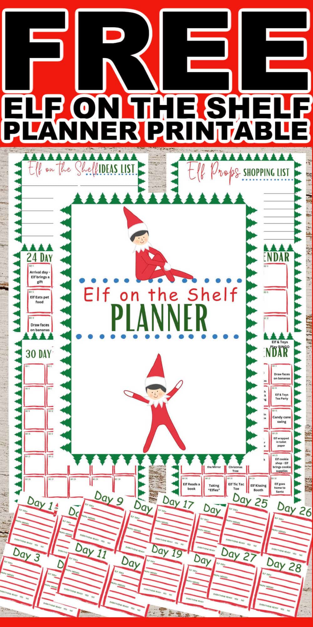 Elf on the Shelf Planner Printable • MidgetMomma