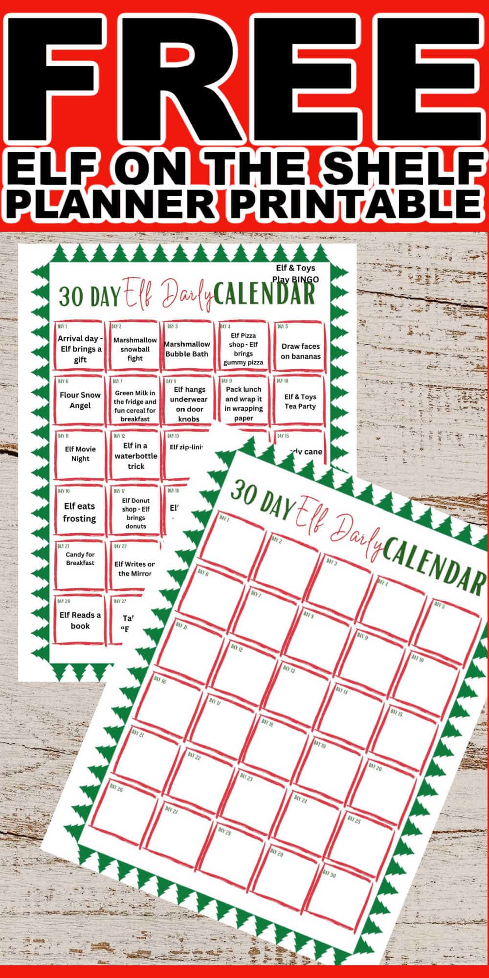 Elf on the Shelf Planner Printable • MidgetMomma