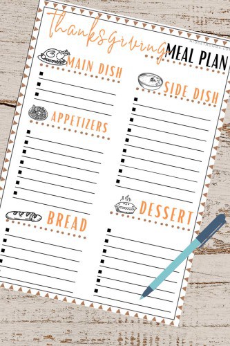 Thanksgiving Holiday Planner Printable • MidgetMomma