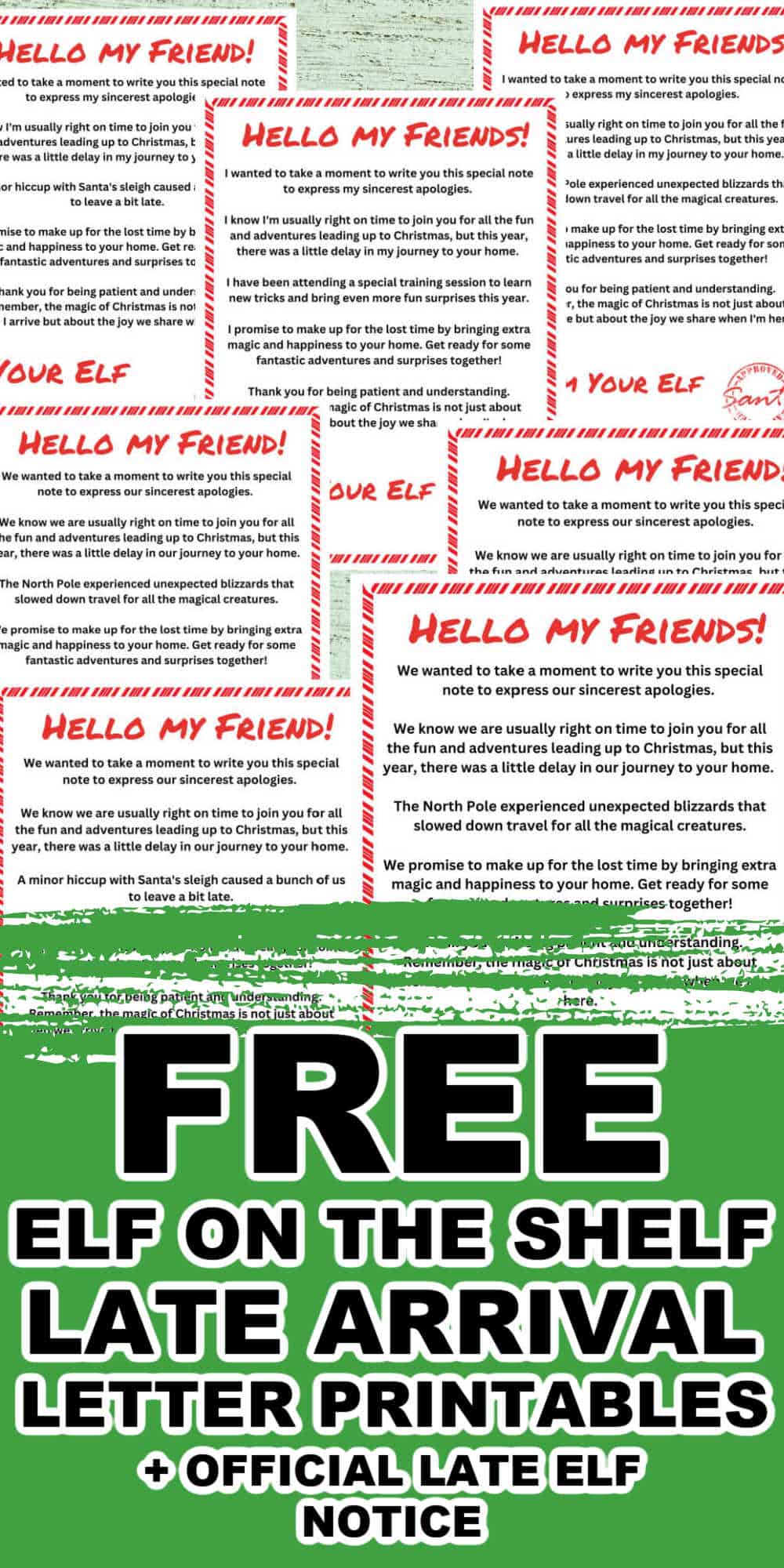 What to do if your Elf is Late + FREE Elf Late Arrival Letters