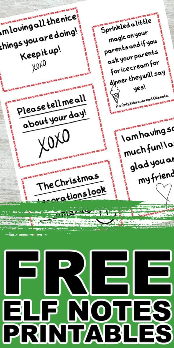 30 FREE Elf on the Shelf Note Printable (Elf Sized Notes) • MidgetMomma