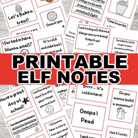 Elf notes printables