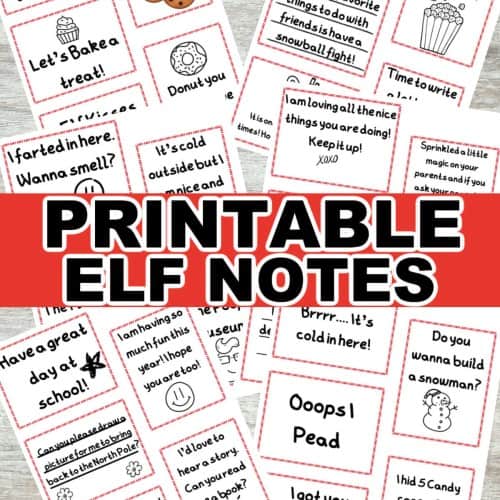 30 FREE Elf on the Shelf Note Printable (Elf Sized Notes) • MidgetMomma