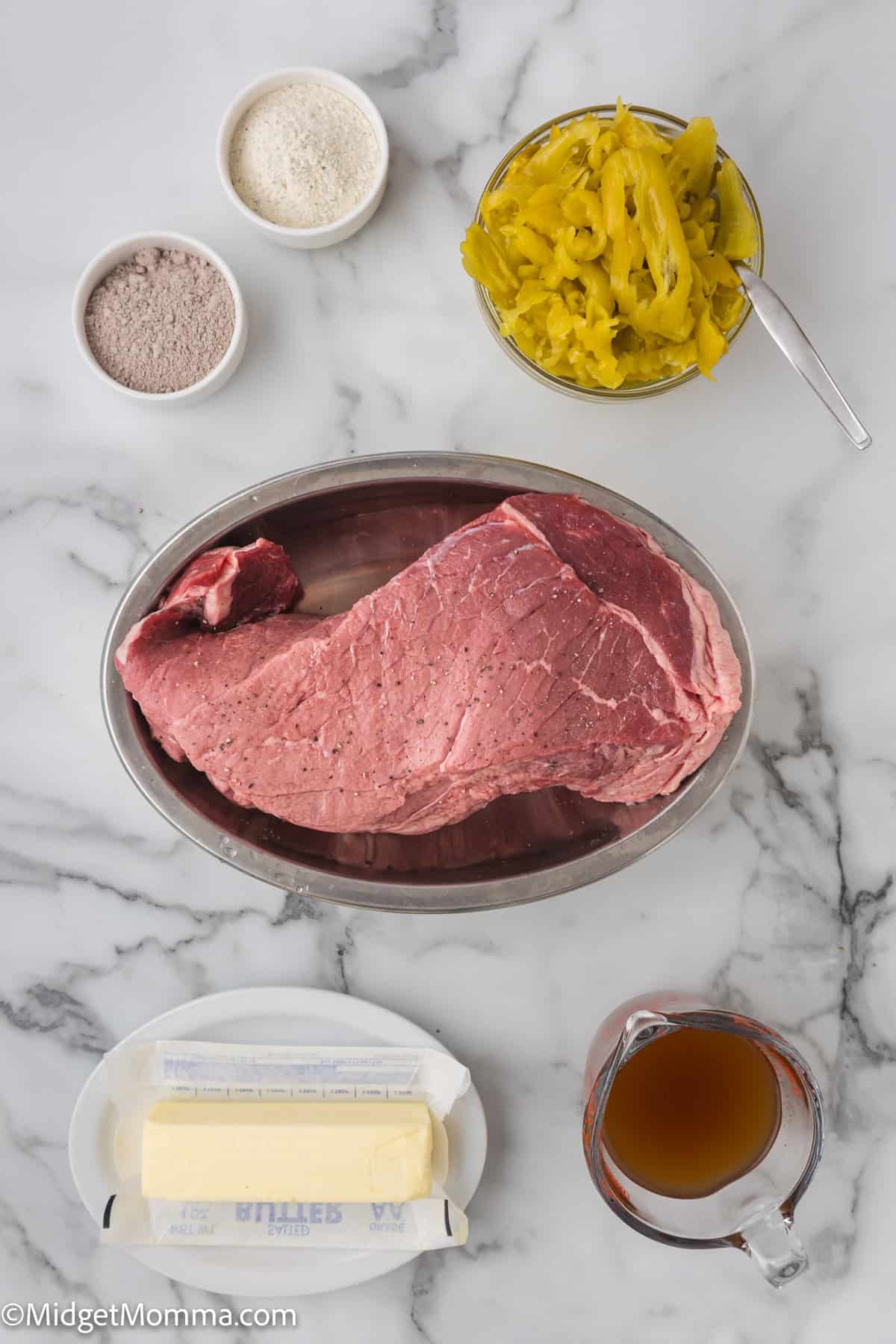 Slow Cooker Mississippi Pot Roast Ingredients